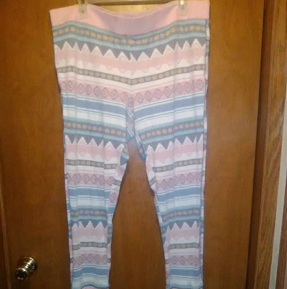 Victoria Secret printed long john like sleep pants